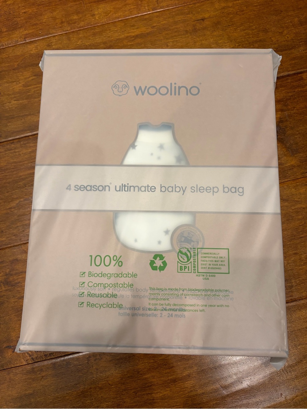 BNIB Woolino 4 Season Ultimate Baby Sleep Sack - Picture 2 of 4